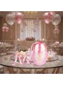 Fitilho para Balão Furtacor Nacarado Rosa 5mm x 20m Silver Festas