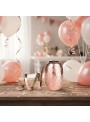 Fitilho para Balão Holográfico Rose Gold 5mm x 20m Silver Festas