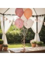 Fitilho para Balão Holográfico Rose Gold 5mm x 20m Silver Festas