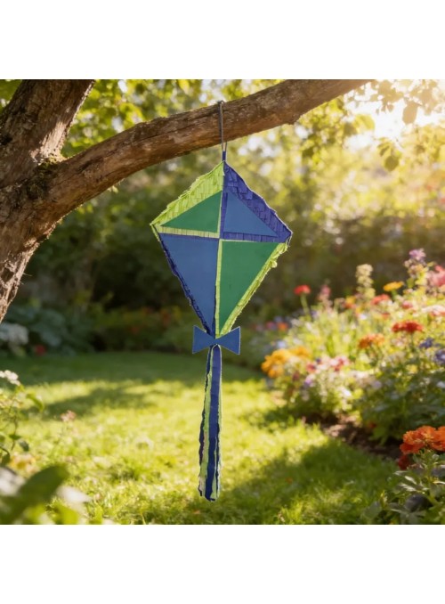 Pinhata Formato Pipa Colorida Com Bastão Máscara Confetes