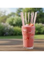 Canudo de Papel Furtacor Rosa Claro 20cm 12 Unidades