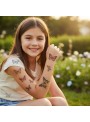 Tatuagem Temporária Infantil Para Meninas Cartela Com 32 Und