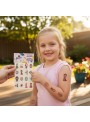 Tatuagem Temporária Infantil Para Meninas Cartela Com 32 Und