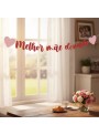 Faixa Decorativa Melhor Mãe Do Mundo Corações Dia Das Mães