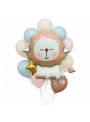 Balão Metalizado Leão Candy Colors 62x75,5 Flutua Gás Hélio