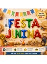 Balão Metalizado Festa Junina Colorido 16 Pol 40cm Decoração