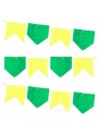 Bandeirinha Decorativa Copa Do Mundo Brasil Verde e Amarelo 10m