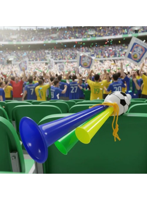 Corneta Vuvuzela 3 Cornetas Futebol Copa Do Mundo Torcedor