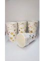 Copo De Papel Estrelas Dourada Metalizada 230ml 8 Un Festa