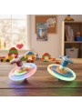 Pião Giratório Com Led Colorido Shoot Games Com Lançador