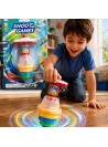 Pião Giratório Com Led Colorido Shoot Games Com Lançador