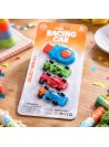 Kit Com 4 Carrinhos De Corrida Com Lançador Lembrancinha