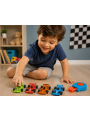 Kit Com 4 Carrinhos De Corrida Com Lançador Lembrancinha