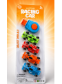Kit Com 4 Carrinhos De Corrida Com Lançador Lembrancinha