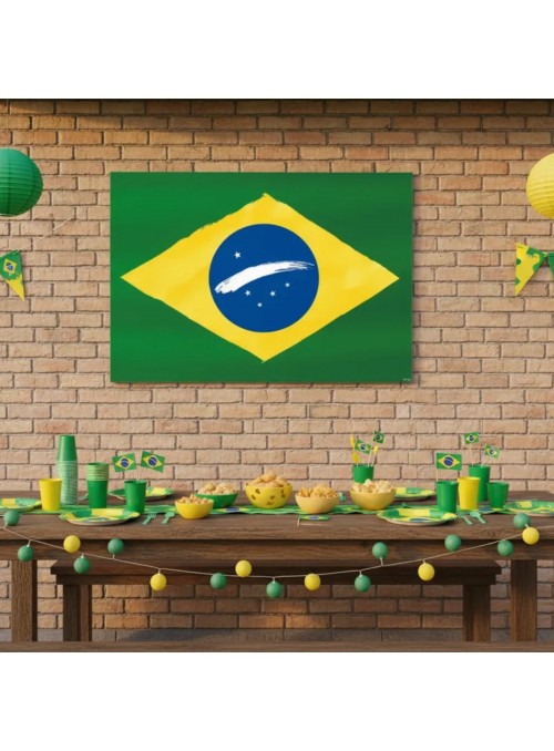 Kit Decorativo Brasil Copa do Mundo Festcolor 8 Unidades