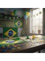 Kit Decorativo Brasil Copa do Mundo Festcolor 8 Unidades