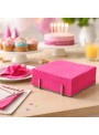 Guardanapos de Papel Folha Dupla Rosa Pink 32x32 Silver Festas – 20 unidades