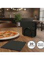 Guardanapos de Papel Folha Dupla Preto 32x32 Silver Festas – 20 unidades
