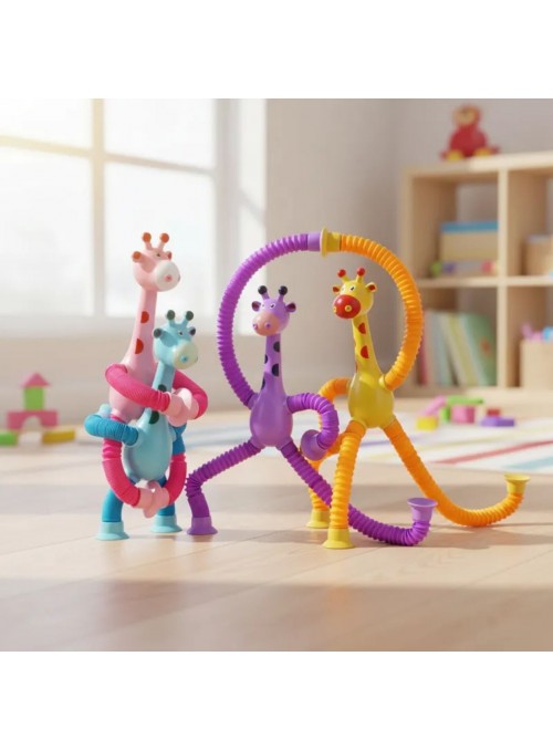 Brinquedo Sensorial Girafas Pop It Mola Estica Sortidos 1 Un
