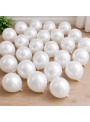 Balão De Látex Branco Perolado 5 Pol 13cm 50 Uni São Roque