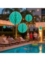 Enfeite Globo Colmeia Azul Piscina 3 Und Decoração Festa