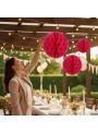 Enfeite Globo Colmeia Pink 3 Und Decoração Festa