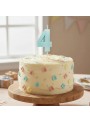 Vela de Aniversário Mini Design Número 4 Tiffany