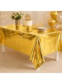Toalha de Mesa Retangular Dourada Metalizada 137cm x 183cm