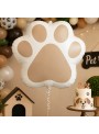 Balão Metalizado Patinha Cachorro Candy 45x52cm Festa Pet