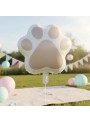 Balão Metalizado Patinha Cachorro Candy 45x52cm Festa Pet