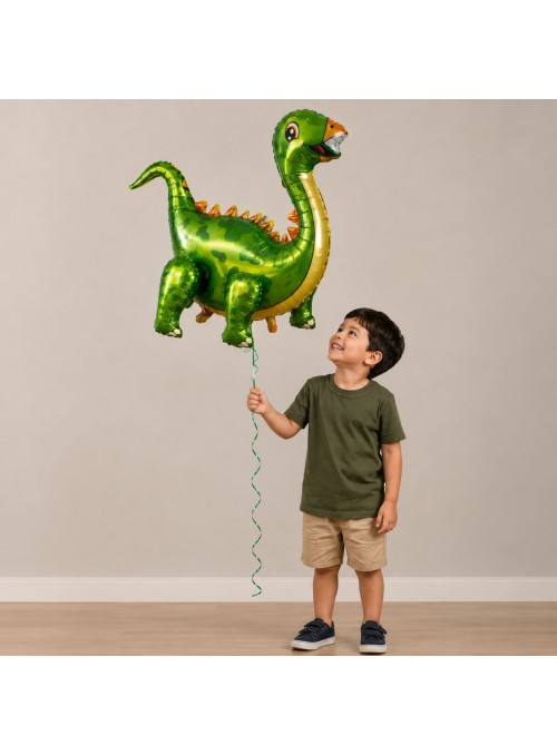 Balão Metalizado Dinossauro Stegosaurus 73x67 Cm Flutua 1 Un