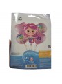 Kit Balões Metalizados Sereia Rosa Happy Bday Com 5 Und