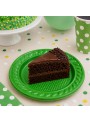 Prato de Plástico Descartável de Festa Verde 15cm 10 Unidades