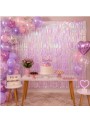 Cortina Metalizada Furtacor 1m x 2m Decoração de Festa Silver Festas
