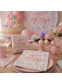 Guardanapo de Papel Happy Birthday Candy 33cm x 33cm Silver Festas 20 Unidades