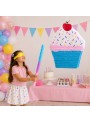 Pinhata Cupcake Com Bastão Máscara E Confetes Bam Festas