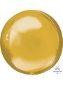 Balão Metalizado 3D Orbz Dourado – 1 unidade