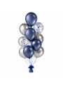 Balões de Látex Azul Safira Metálico 11 Polegadas 28cm São Roque 25 Unidades