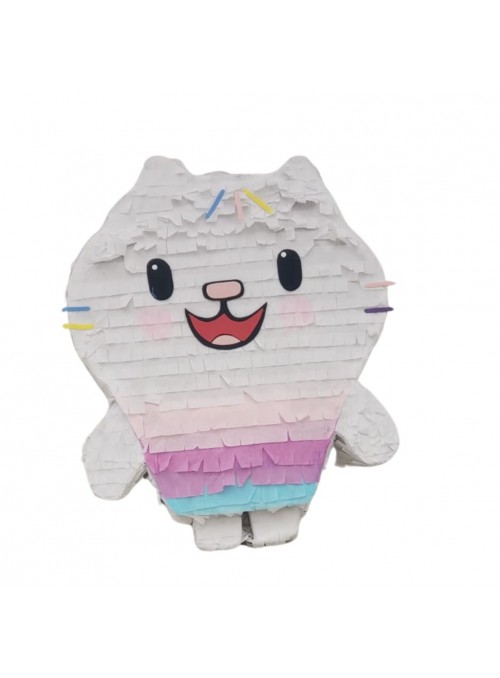 Pinhata Gatocake Com Bastão Máscara E Confetes Bam Festas