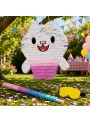 Pinhata Gatocake Com Bastão Máscara E Confetes Bam Festas