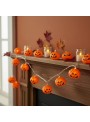 Cordão de Led Luminoso Abóbora Decoração Halloween 1,80 Metros