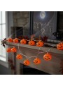 Cordão de Led Luminoso Abóbora Decoração Halloween 1,80 Metros