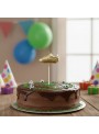 Vela De Aniversário Chuteira Dourada Para Festa Futebol 1 Un