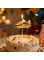 Vela De Aniversário Chuteira Dourada Para Festa Futebol 1 Un
