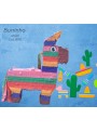 Pinhata Burrinho Colorido com Bastão e Máscara Bam Festas Boutique de Festas