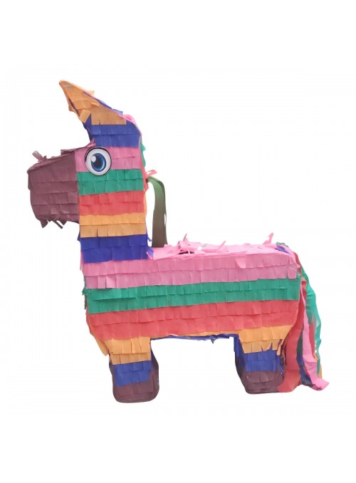 Pinhata Burrinho Colorido com Bastão e Máscara Bam Festas Boutique de Festas