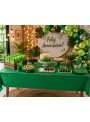 Toalha de Mesa Retangular Verde Descartáveis para Festa