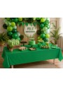 Toalha de Mesa Retangular Verde Descartáveis para Festa