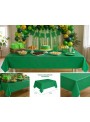 Toalha de Mesa Retangular Verde Descartáveis para Festa