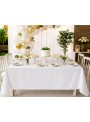 Toalha de Mesa Descartável de Luxo Branca – 1 unidade